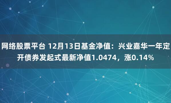 网络股票平台 12月13日基金净值：兴业嘉华一年定开债券发起式最新净值1.0474，涨0.14%