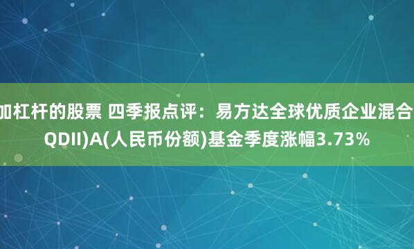 加杠杆的股票 四季报点评：易方达全球优质企业混合(QDII)A(人民币份额)基金季度涨幅3.73%